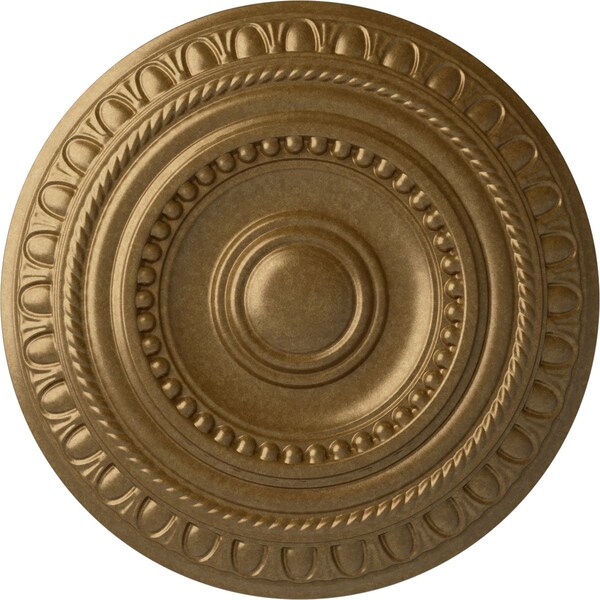 Ekena Millwork Artis Ceiling Medallion (Fits Canopies up to 6 7/8"), Hand-Painted Pale Gold, 15 3/4"OD x 1 3/8"P CM15ARPAS - main